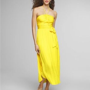 White House Black Market Lumiere Halter Midi Dress Style 570365862 Size 10